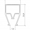 Профиль Alteza Gamma-10 (А2) теневой разделительный, без вставки (2м) Профиль Alteza Gamma-10 (А2) теневой разделительный, без вставки (2м)